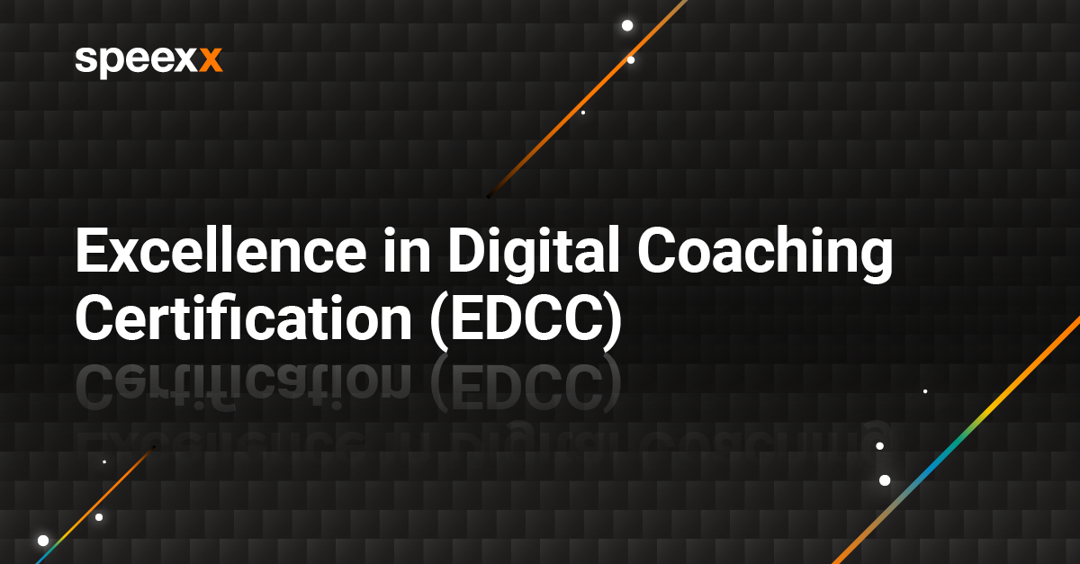 Speexx Digital Coaching Certification (EDCC)